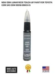 Scratch Remover Touch Up Paint Pen & Brush -lunar Rock #00258-006X3-21 New. Price: $24.00.