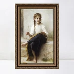 Framed Canvas Art Giclee Print SEWING,1898 By William Adolphe Bouguereau New. Price: $89.69.
