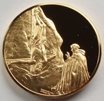 Spain, The Vision Saint Peter Nolasco Zurbaran 1629 Bu Proof Medal 51MM 80G.. Price: $62.50.