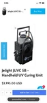 Jelight Curing System JUVC-5B Power Supply And Irradiator Used. Price: $3000.00.