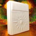 Mystic Eye Ceramic Spell Book Seeing Unglazed Paint Me Halloween Craft Diy New. Price: $35.99.