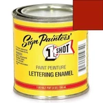 One-shot 104L-HP Oil Based Bright Red Lettering Enamel (1/2 Pint) New. Price: $32.46.