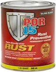 Por 15 45004 Rust Preventive Paint Permanent Coating Gloss Black Quart Can New. Price: $58.40.