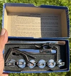 Vtg Beugler Striper Paint Pin-striping Automotive Tool Set Kit 6 Wheels Box Used. Price: $110.00.