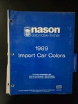 Nason 1989 Import Car Colors Automotive Paint Chip Book Catalog Used. Price: $14.99.