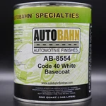 Autobahn AB-8554 Code 40 White Basecoat Quart! Gm WA8554 Automotive Paint New. Price: $43.99.