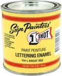 Shot Letter Enamel 104L Bright Red 8 Oz Fl (pack Of 1), New. Price: $52.01.