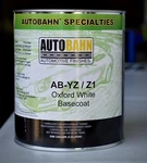 Autobahn Oxford White Basecoat Car Paint Gallon Ab-yz Code New. Price: $114.99.
