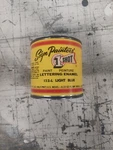 Vintage 1/2 Pint Shot 152-L Light Blue Paint Lettering Enamel Pinstriping New. Price: $64.99.