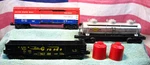 3 Lionel Boxcar, Tank & Gondola Gauge Freight W 2 Canisters Load Lot Used. Price: $24.99.