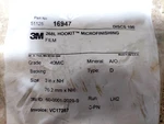 3M 51125-16947 268L Hookit Microfinishing Film Discs 3"XNH 40MIC (pack 100) New. Price: $15.00.