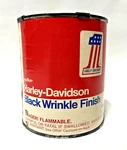 Nos Amf Original Harley-davidson Black Wrinkle Finish Paint Can Quart Shovelhead Used. Price: $269.10.