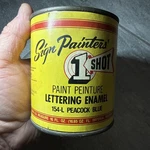 Shot Lettering Enamel One Pint 154-L Peacock Blue Sign Painters Old Used. Price: $45.00.