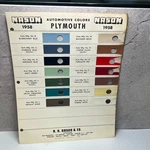 1958 Plymouth Automotive Color Paint Chip Set Nason Original Complete Trucks Car Used. Price: $11.96.